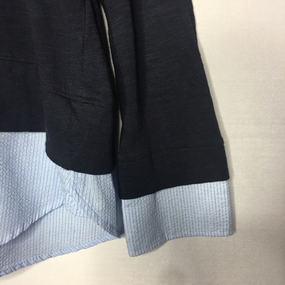 Plus Size XXL Tommy Hilfiger Navy Faux Layered Top - Picture 6 of 8